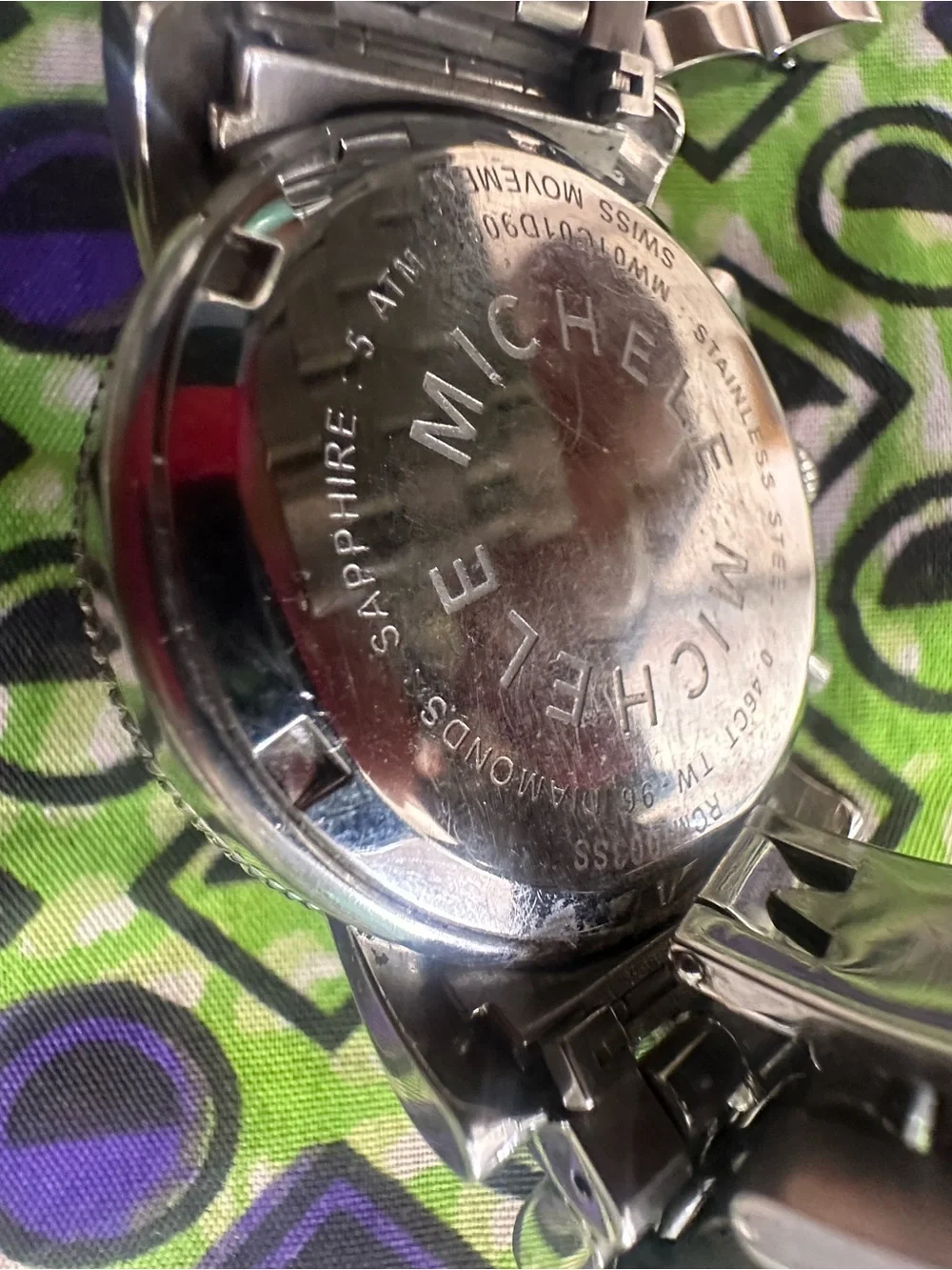 Michele Sport Sail Diamond-Accent Chronograph Watch